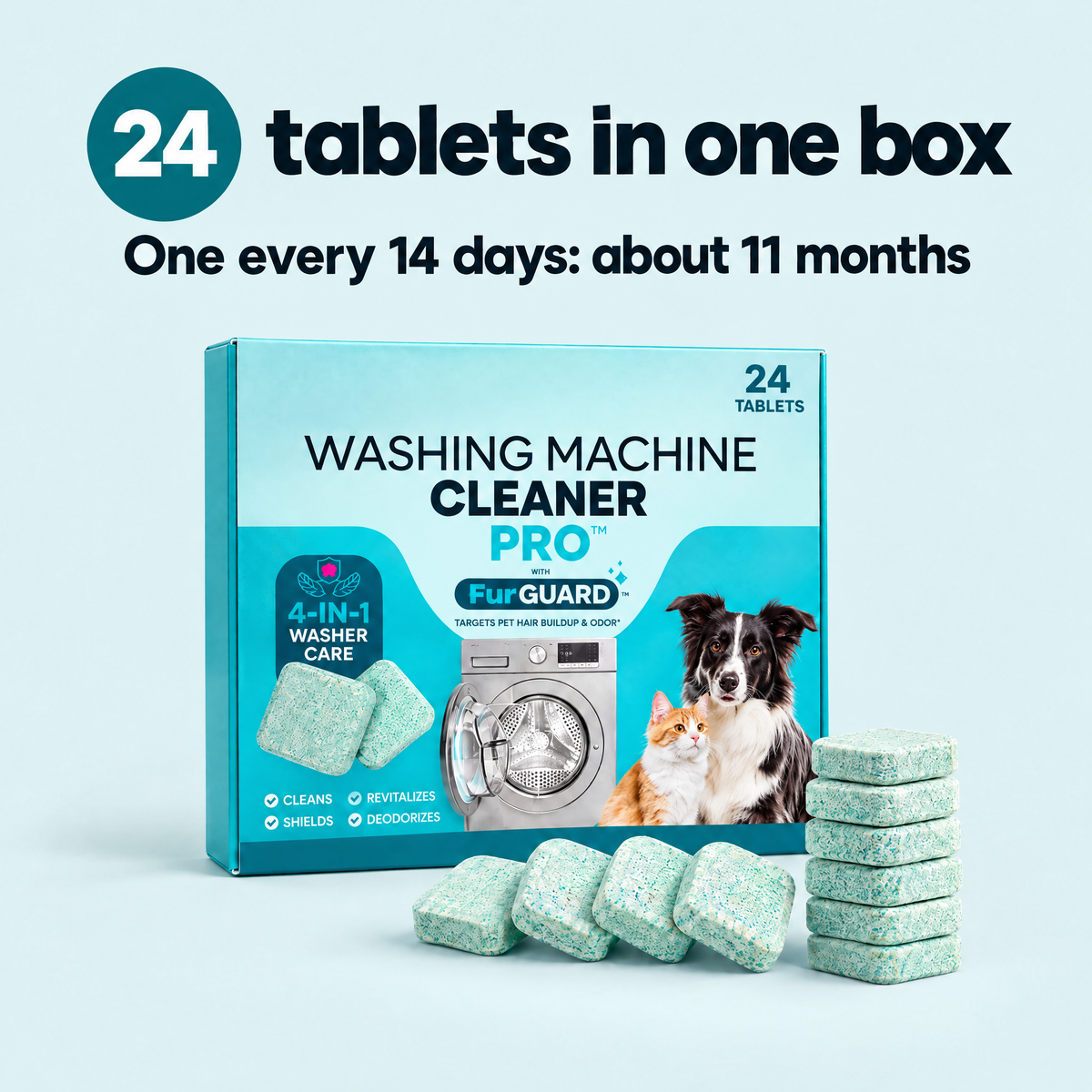 24 tablets in one box, about 11 months at one every 14 days